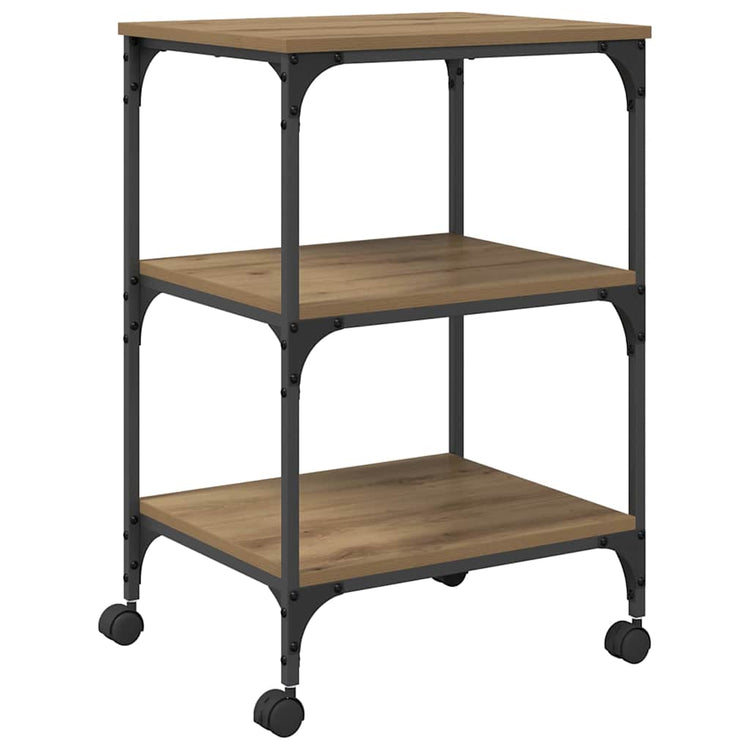 Vidaxxl support d'imprimante chêne artisanal 50 x 41 x 75 cm bois d'ingénierie