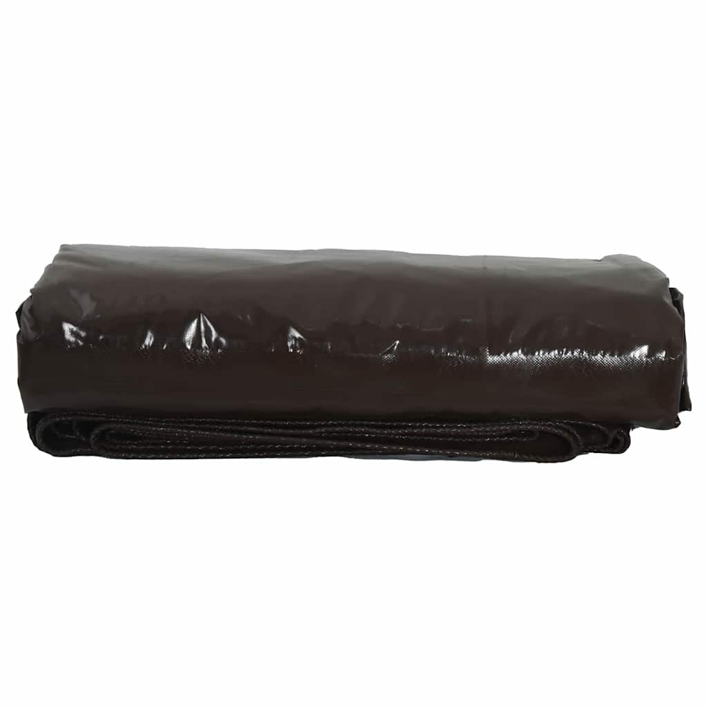 Bâche Vidaxl 650g m² marron toile 4 x 4 m avec enduction PVC
