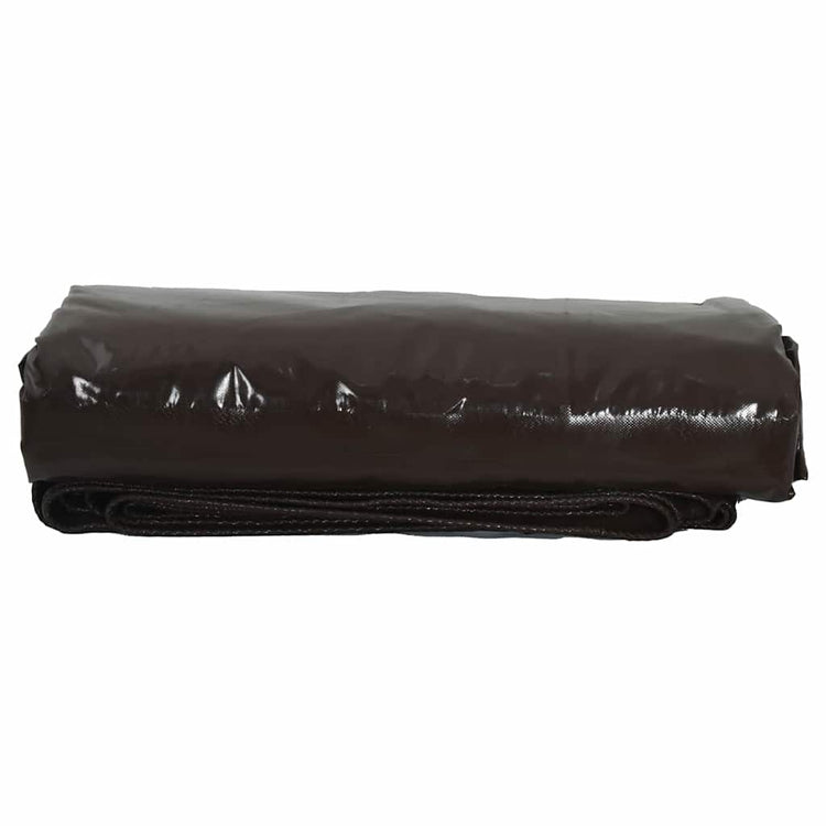 Bâche Vidaxl 650g m² marron toile 1,5 x 2 m avec enduction PVC