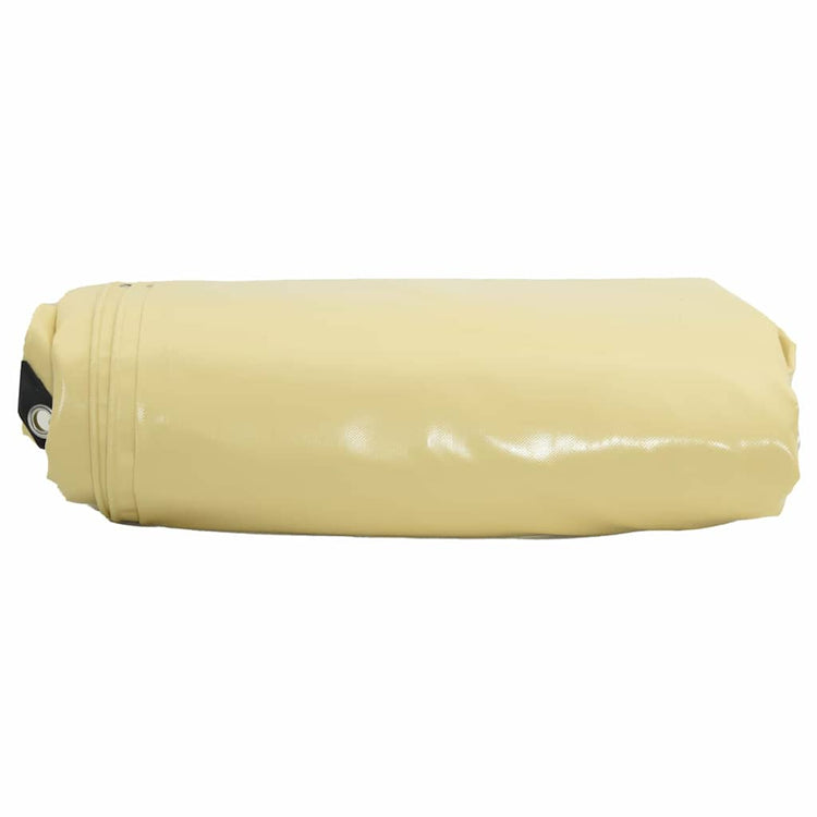 Bâche Vidaxl 650g m² beige 1,5 x 2,5 m toile avec enduction PVC