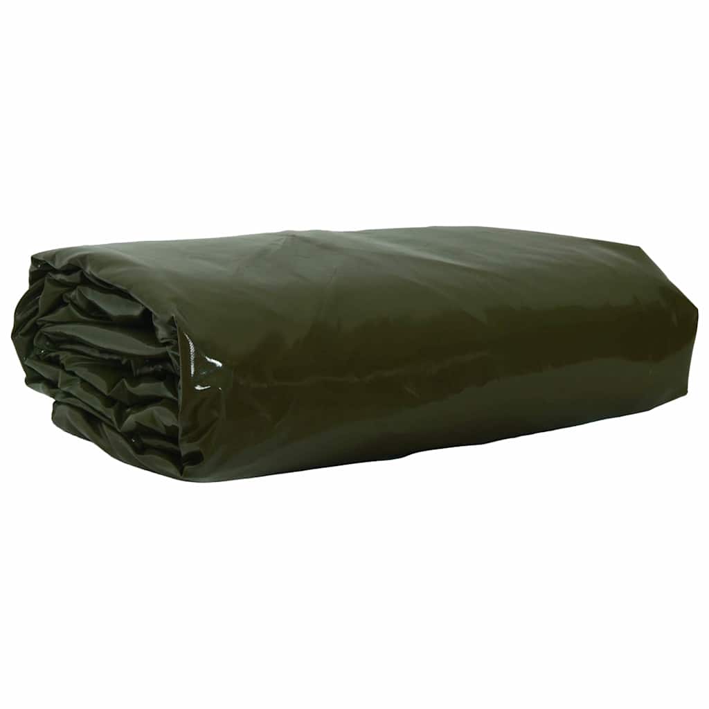 Bâche Vidaxl 650g m² vert olive toile 2 x 3 m avec enduction PVC
