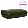 Bâche Vidaxl 650g m² vert olive toile 2,5 x 3,5 m avec enduction PVC