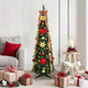 Vidaxx sapin de Noël artificiel avec 100 LED avec PVC vert standard 155 cm