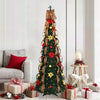 Vidaxx sapin de Noël artificiel avec 150 LED avec PVC vert standard 185 cm