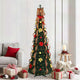 Vidaxx sapin de Noël artificiel avec 200 LED avec PVC vert standard 215 cm