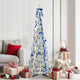 Vidaxx sapin de Noël artificiel avec 150 LED en PVC blanc standard 180 cm