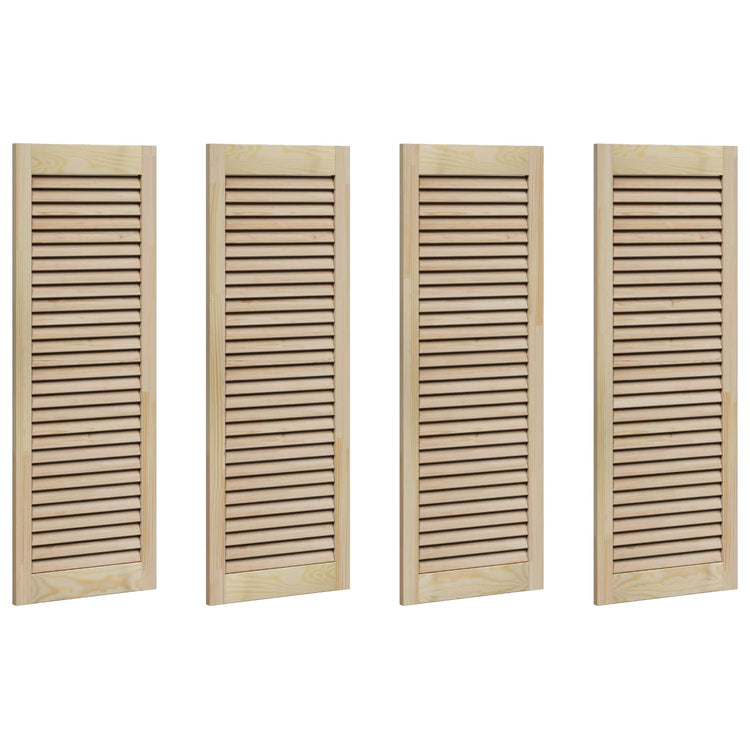 Vidaxx porte de placard 4 pcs naturel 110 x 2,1 x 39,5 cm bois de pin massif