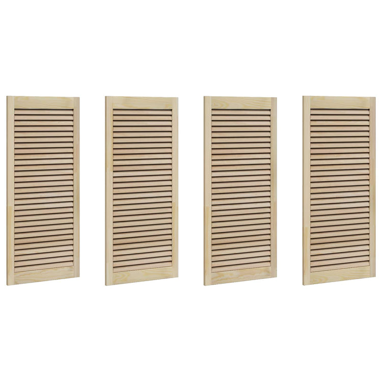 Vidaxxl porte d'armoire 4 pcs naturel 110 x 2 x 49,5 cm bois de pin massif