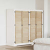 Vidaxx porte de placard 4 pcs naturel 140,5 x 2,1 x 39,5 cm bois de pin massif
