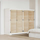 Vidaxx porte de placard 4 pcs naturel 140,5 x 2 x 59,5 cm bois de pin massif