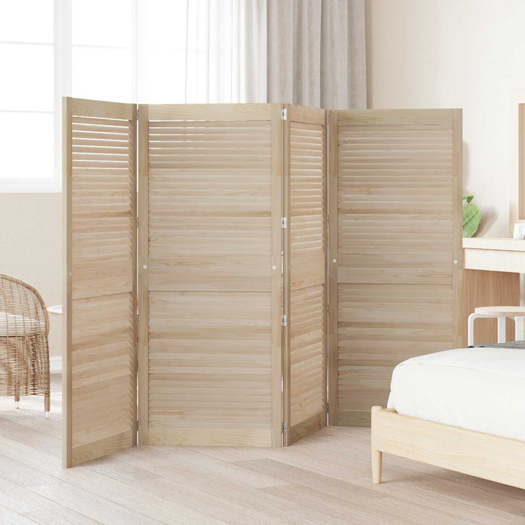 Vidaxxl porte d'armoire 4 pcs naturel 140,5 x 2,1 x 59,5 cm bois de pin massif