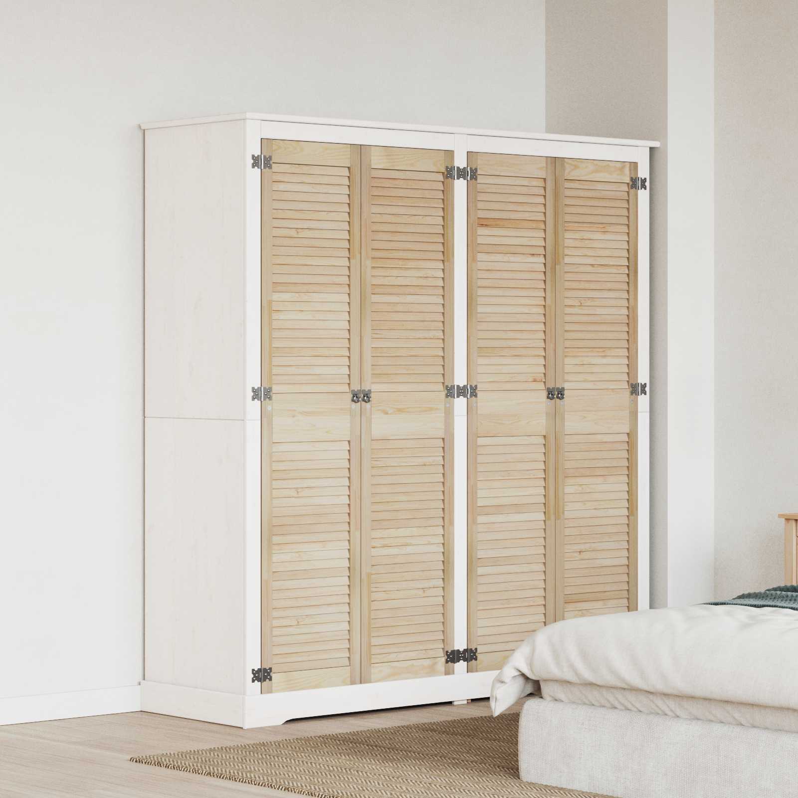 Vidaxxl porte d'armoire 4 pcs naturel 170 x 2,1 x 39,5 cm bois de pin massif