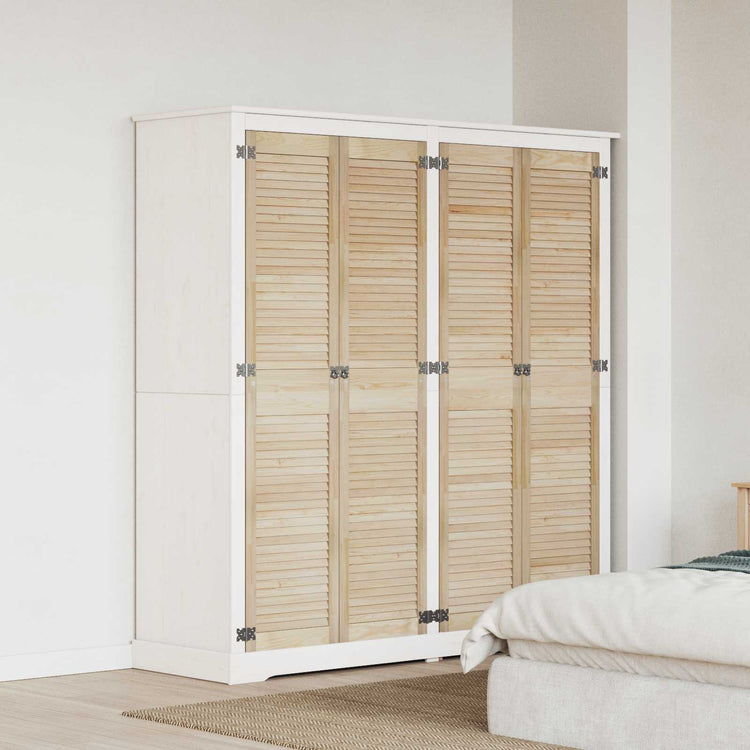 Vidaxxl porte d'armoire 4 pcs naturel 170 x 2,1 x 39,5 cm bois de pin massif