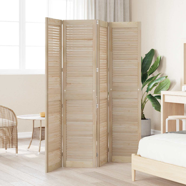 Vidaxxl porte d'armoire 4 pcs naturel 170 x 2,1 x 39,5 cm bois de pin massif