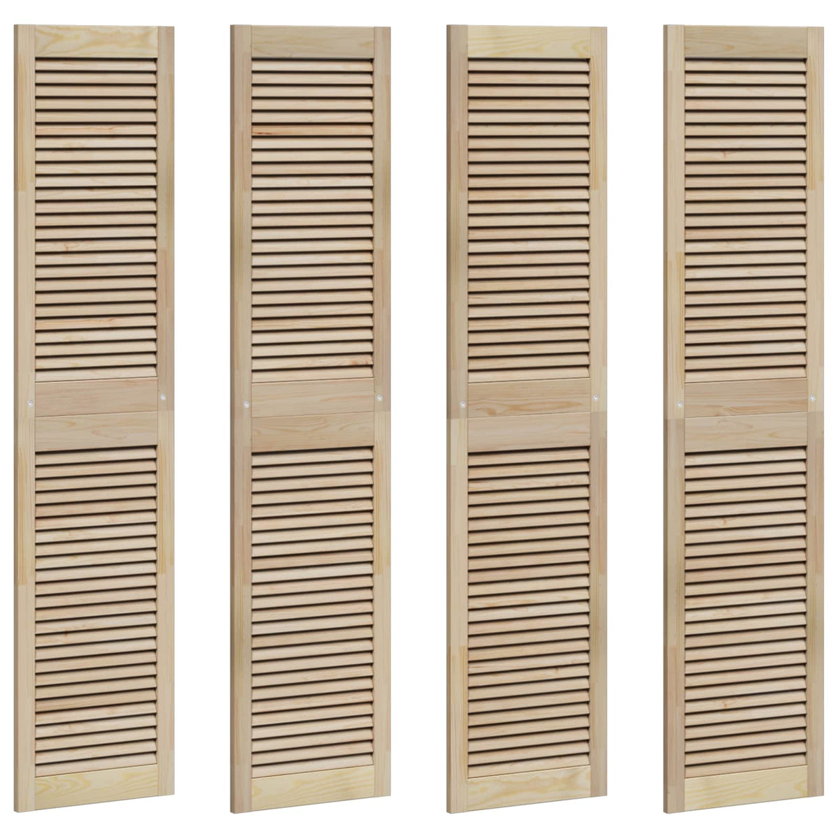 Vidaxxl porte d'armoire 4 pcs naturel 170 x 2,1 x 39,5 cm bois de pin massif