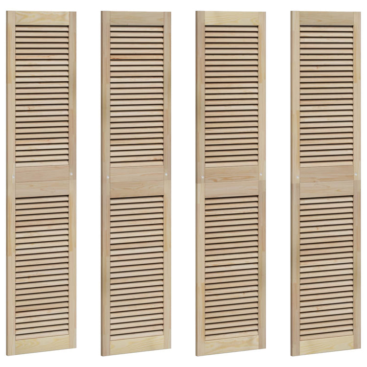 Vidaxxl porte d'armoire 4 pcs naturel 170 x 2,1 x 39,5 cm bois de pin massif