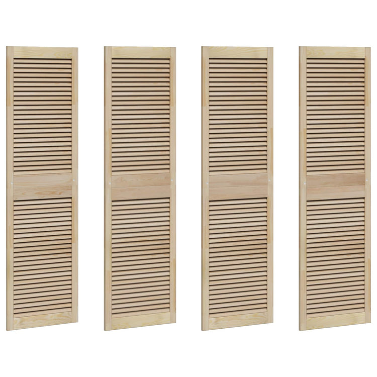 Vidaxxl porte d'armoire 4 pcs naturel 170 x 2,1 x 49,5 cm bois de pin massif