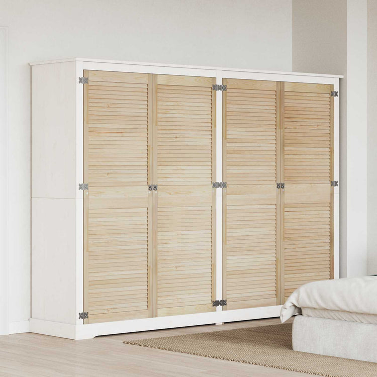Vidaxxl porte d'armoire 4 pcs naturel 170 x 2,1 x 59,5 cm bois de pin massif