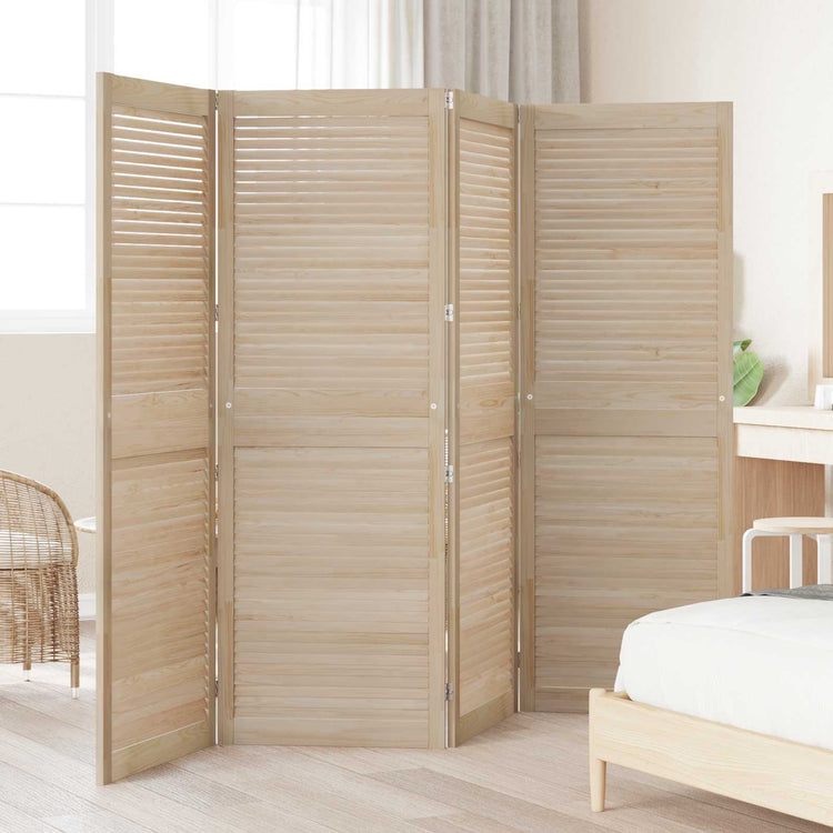 Vidaxxl porte d'armoire 4 pcs naturel 170 x 2,1 x 59,5 cm bois de pin massif