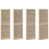 Vidaxxl porte d'armoire 4 pcs naturel 170 x 2,1 x 59,5 cm bois de pin massif - afbeelding 2
