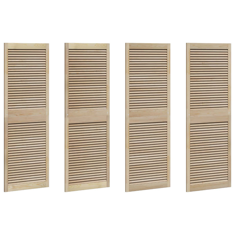 Vidaxxl porte d'armoire 4 pcs naturel 170 x 2,1 x 59,5 cm bois de pin massif