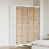 Vidaxxl porte d'armoire 4 pcs naturel 201 x 2,1 x 39,5 cm bois de pin massif - afbeelding 1