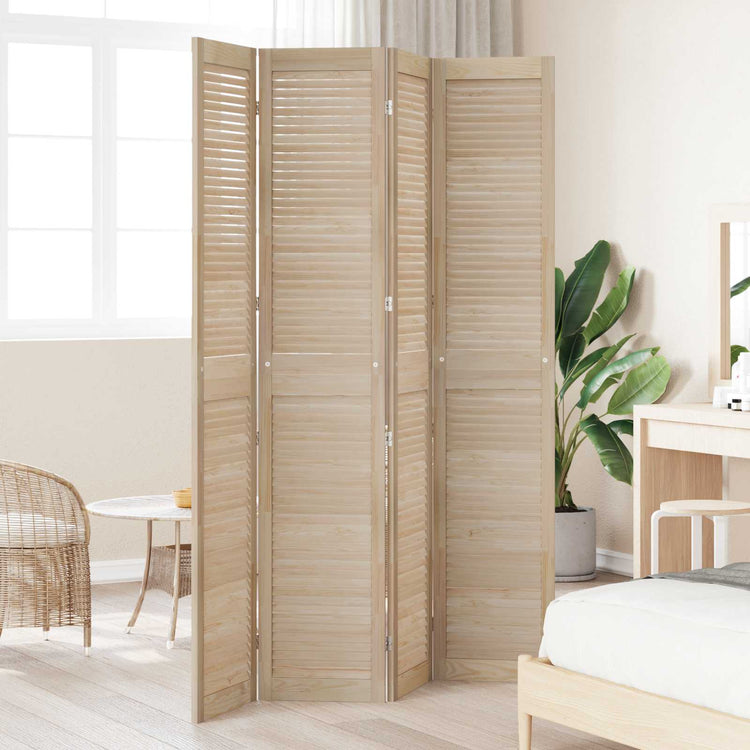 Vidaxxl porte d'armoire 4 pcs naturel 201 x 2,1 x 39,5 cm bois de pin massif