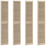 Vidaxxl porte d'armoire 4 pcs naturel 201 x 2,1 x 39,5 cm bois de pin massif - afbeelding 2