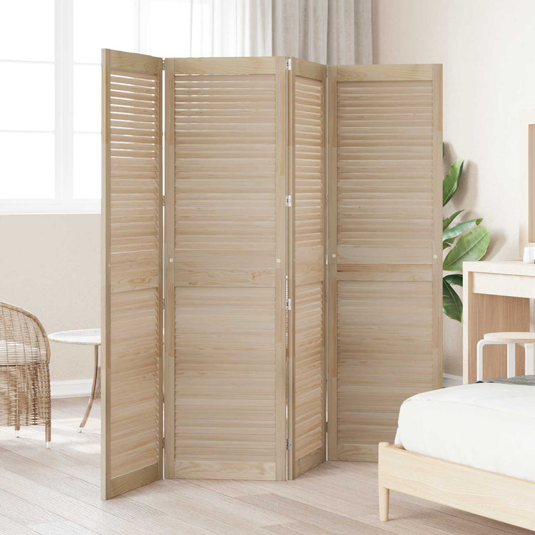 Vidaxxl porte d'armoire 4 pcs naturel 201 x 2,1 x 49,5 cm bois de pin massif