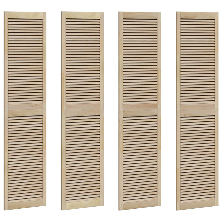 Vidaxxl porte d'armoire 4 pcs naturel 201 x 2,1 x 49,5 cm bois de pin massif