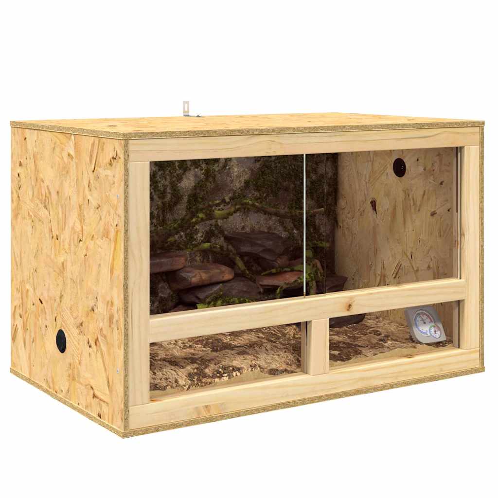 Vidaxl terrarium marron 80 x 50 x 50 cm osb