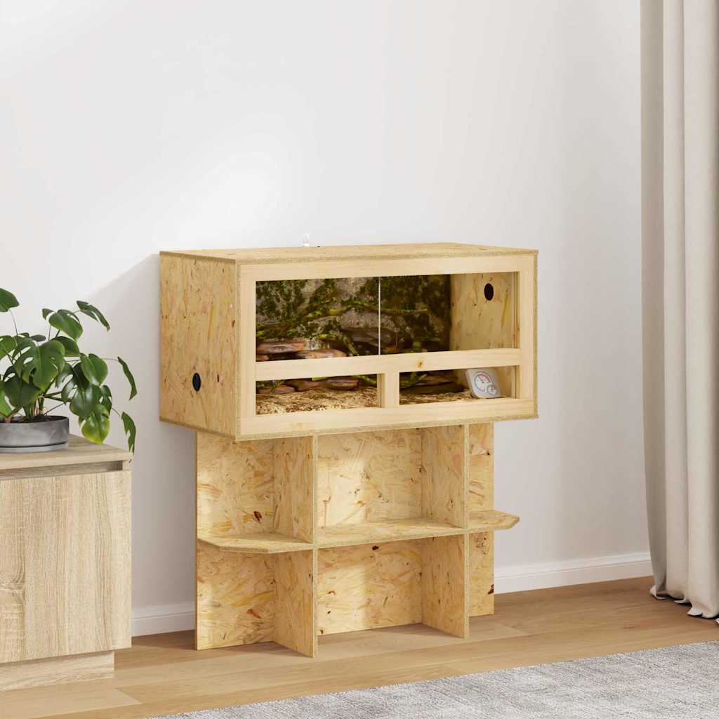 Vidaxl terrarium marron 80 x 40 x 40 cm osb