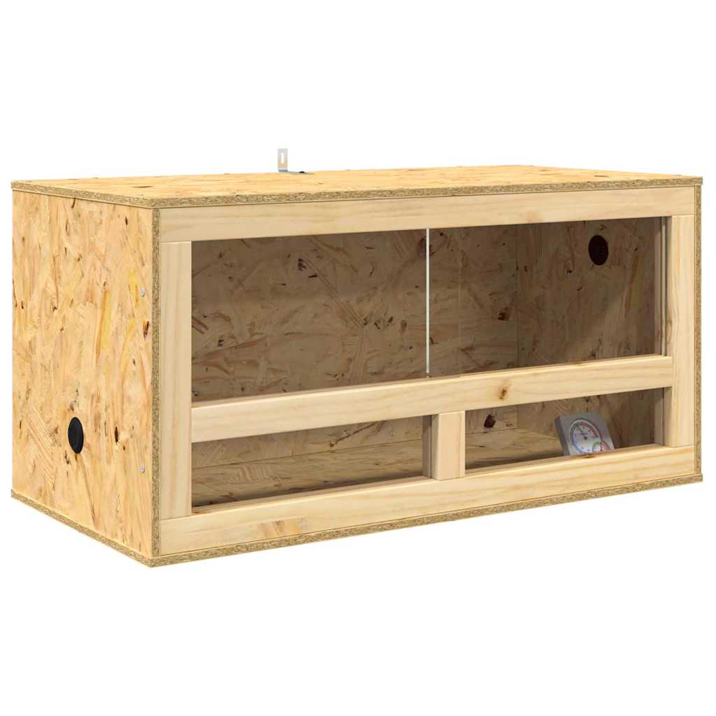 Vidaxl terrarium marron 80 x 40 x 40 cm osb