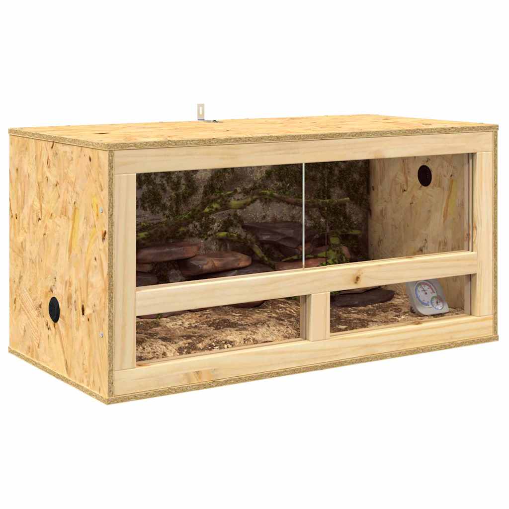 Vidaxl terrarium marron 80 x 40 x 40 cm osb