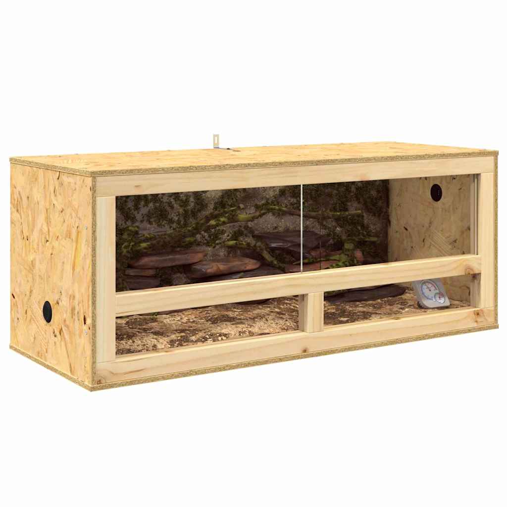 Vidaxl terrarium marron 100 x 40 x 40 cm osb