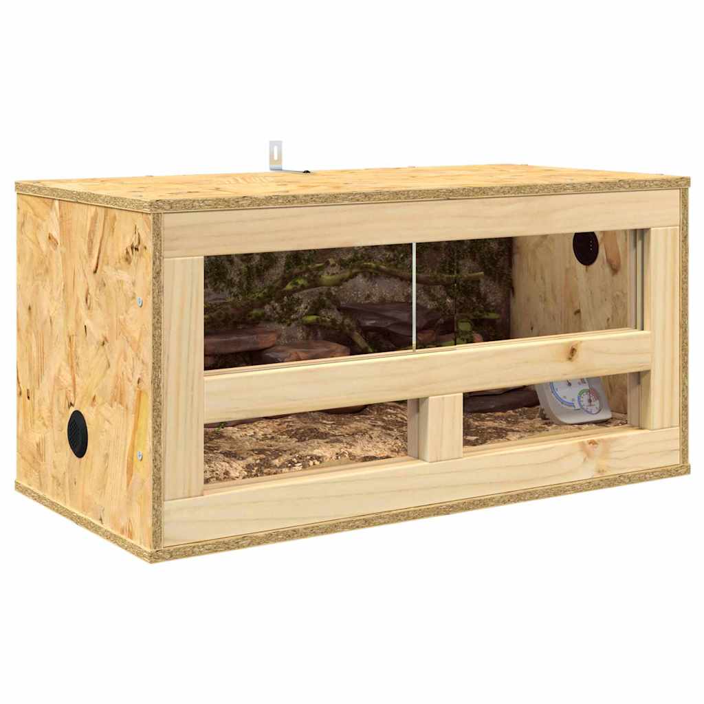 Vidaxl terrarium marron 60 x 30 x 30 cm osb