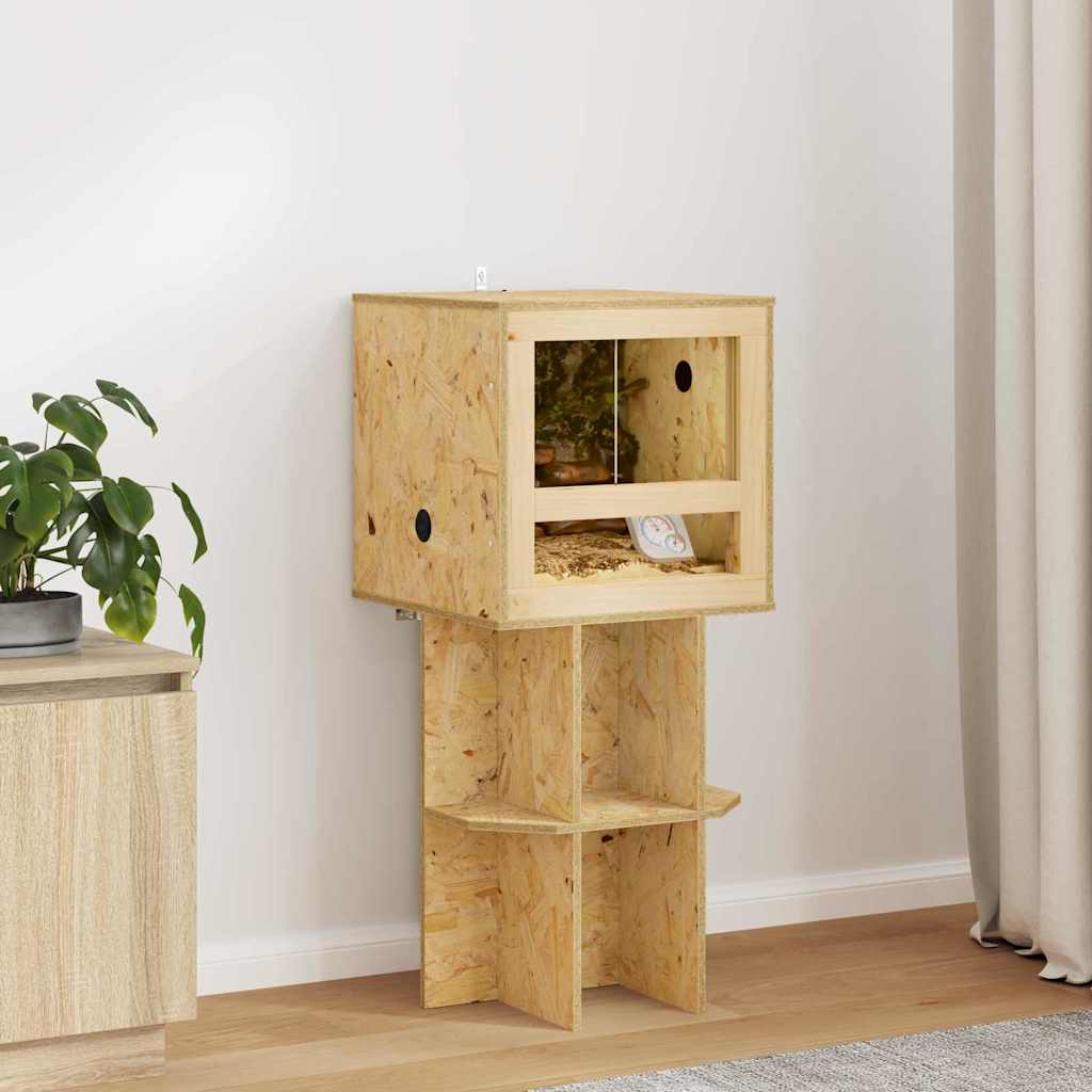 Vidaxl terrarium marron 40 x 40 x 40 cm osb