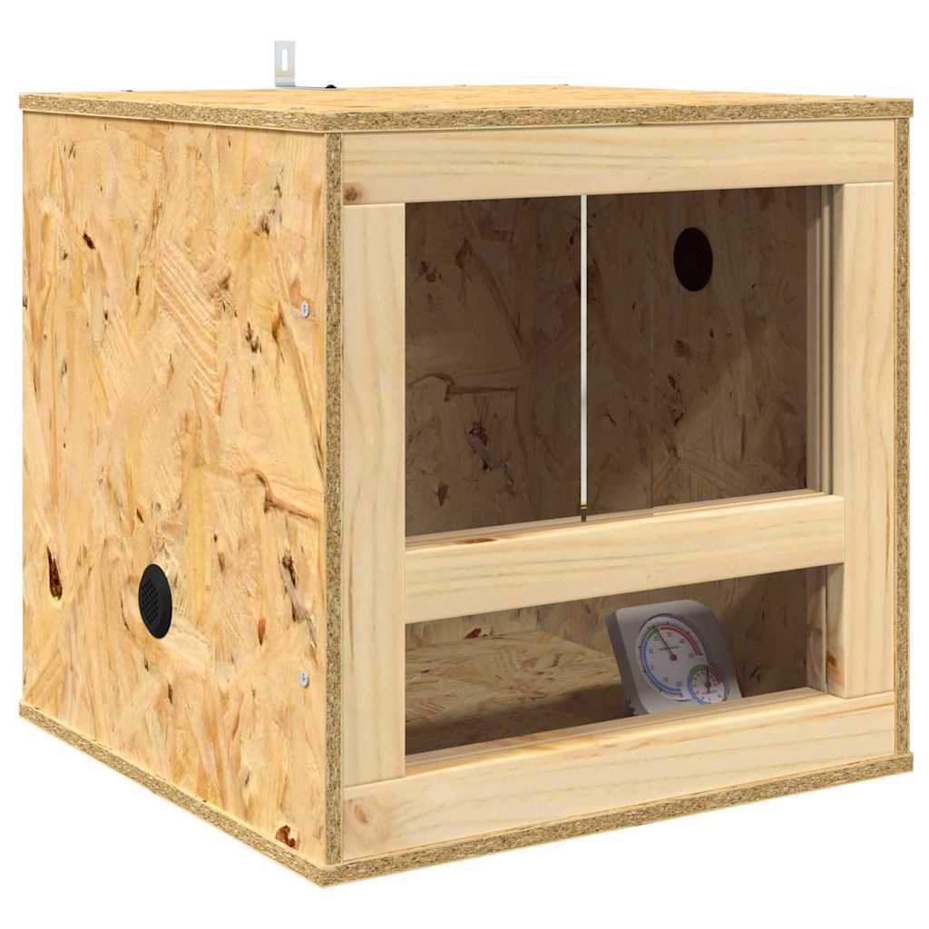 Vidaxl terrarium marron 40 x 40 x 40 cm osb