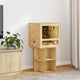 Vidaxl terrarium marron 50 x 50 x 50 cm osb