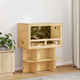 Vidaxl terrarium marron 80 x 50 x 50 cm osb