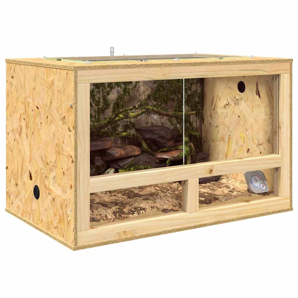 Vidaxl terrarium marron 80 x 50 x 50 cm osb