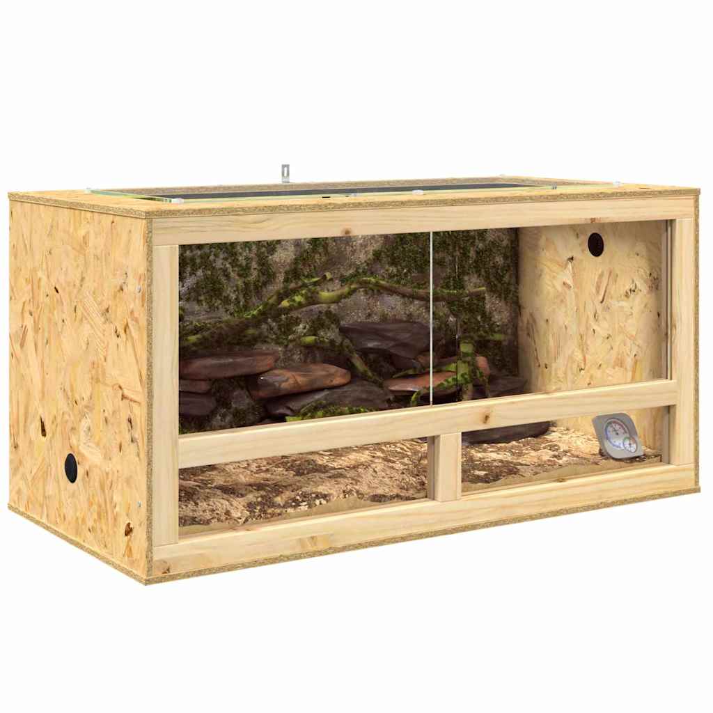 Vidaxl terrarium marron 100 x 50 x 50 cm osb