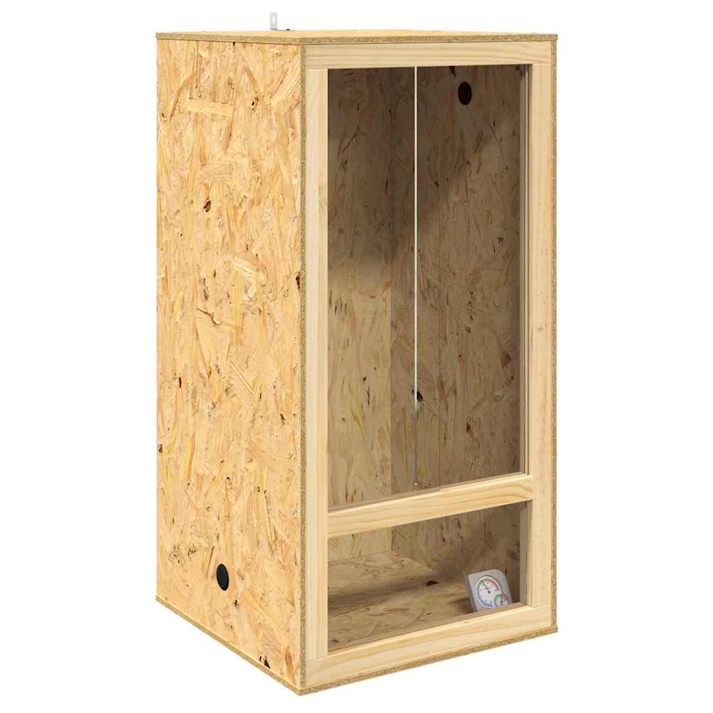 Vidaxl terrarium marron 50 x 50 x 100 cm osb