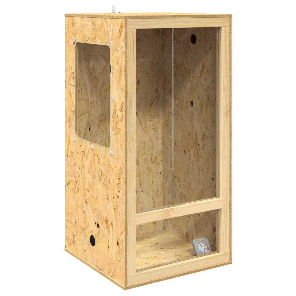 Vidaxl terrarium marron 50 x 50 x 100 cm osb