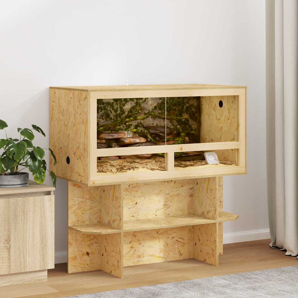Vidaxl base de terrarium marron 100 x 50 x 50 cm osb