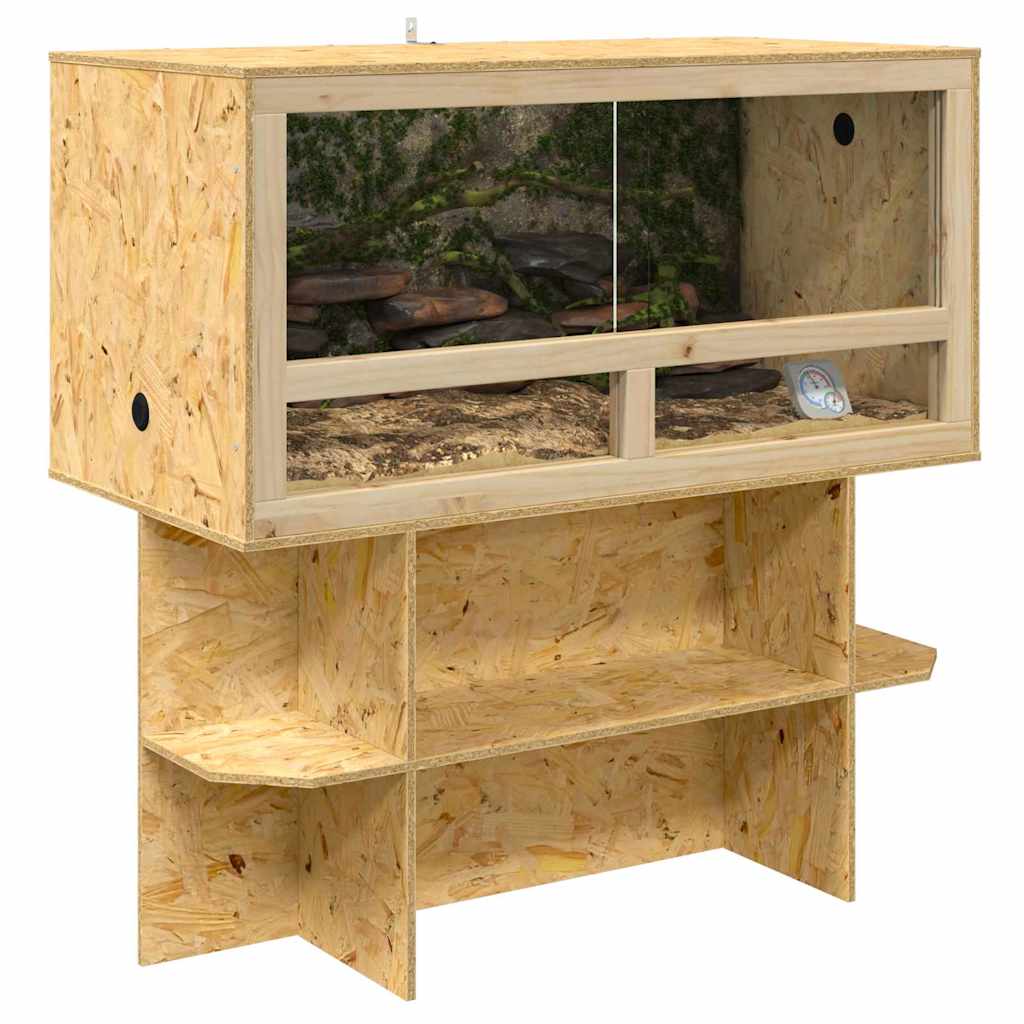 Vidaxl base de terrarium marron 100 x 50 x 50 cm osb