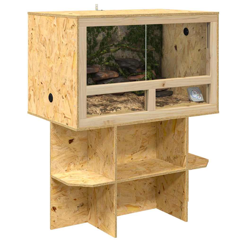 Vidaxl base de terrarium marron 80 x 50 x 50 cm osb