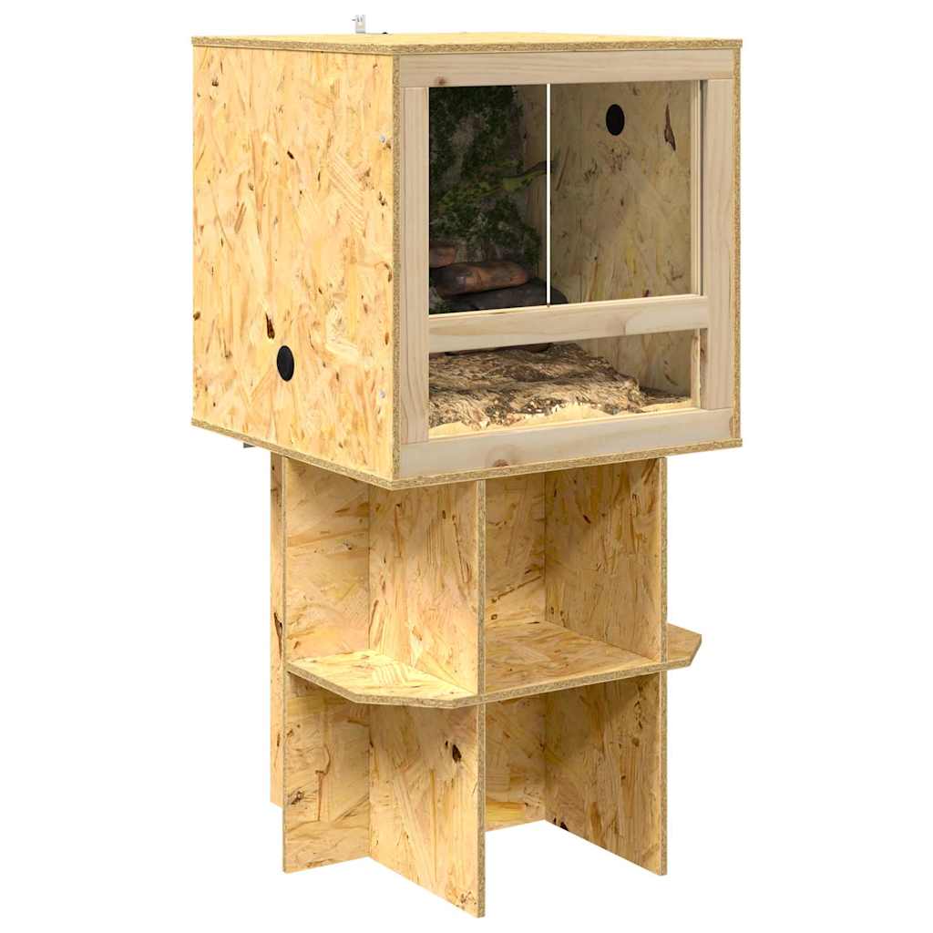 Vidaxl base de terrarium marron 50 x 50 x 50 cm osb