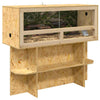 Vidaxl base de terrarium avec étagère marron 100 x 40 x 50 cm osb