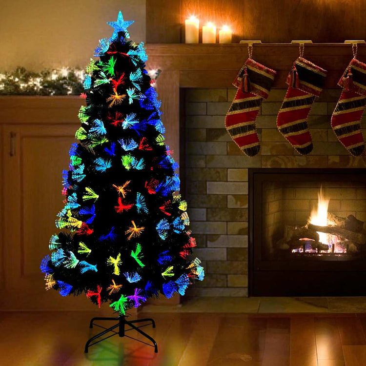 Vidaxx sapin de Noël artificiel avec 120 LED avec PVC vert standard 120 cm